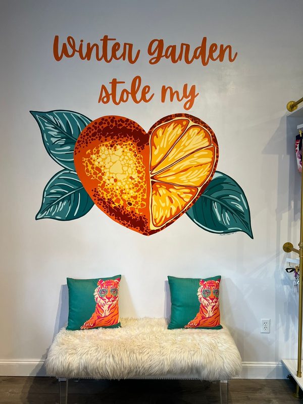 Winter Garden Stole My Heart mural