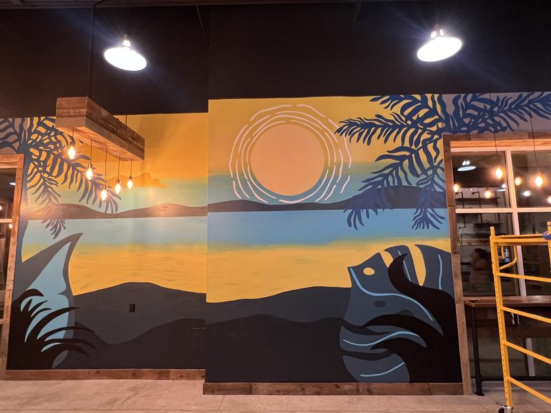Sunset Overlook mural